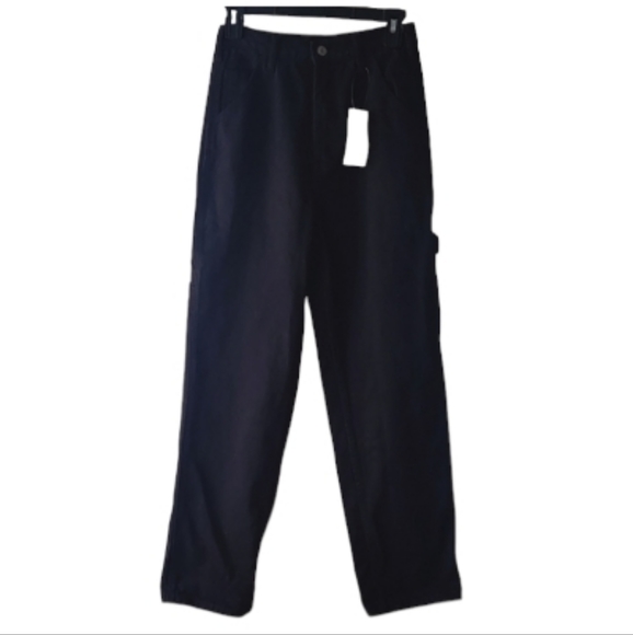 J. Galt Brandy Melville Painter Pants Black Slim Leg Size Small - Picture 3 of 8